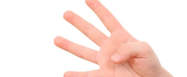 rule-of-four A hand showing four fingers.