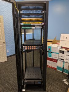 An image of part of the new installation done for the office