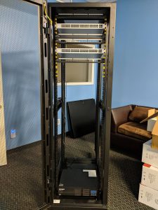 A photo of the rack in the middle of the room