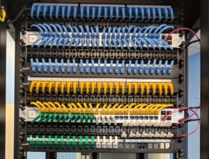 Wires and switches used for the office