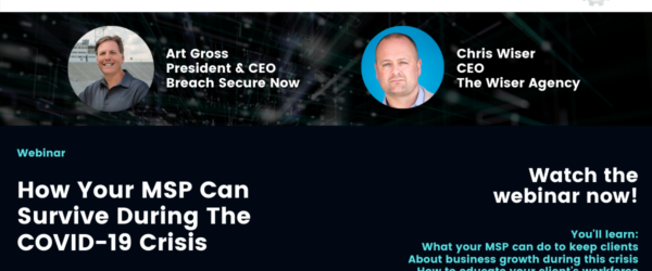 Navigating Uncertain Times banner with the text How Your MSP Can Survive During Covid-19