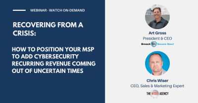 Adjusting Your Business Model Banner - Featuring Crisis Recovery Webinar Information