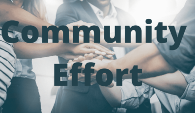 Community Effort Banner - Hands pulled