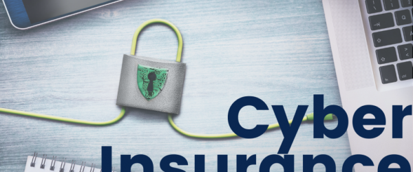 Cyber Insurance Banner - featuring a lock next to a laptop and smartphone