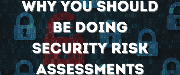 Why You Should Do a Security Risk Assessment Banner - Featuring rows of digital lock icons