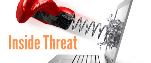 Inside Threat Banner - Featuring a boxing glove on a spring punching through a laptop screen