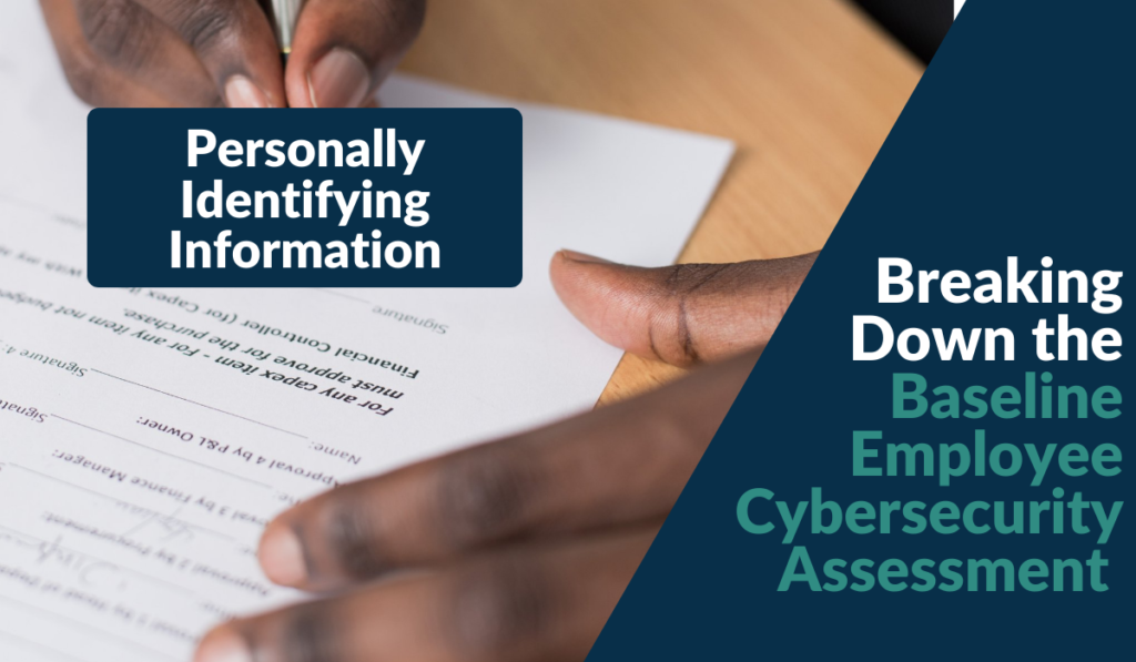 Baseline Employee Cybersecurity Assessment – Handling PII Banner