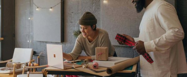 Workers Enjoying Holidays Season Safely